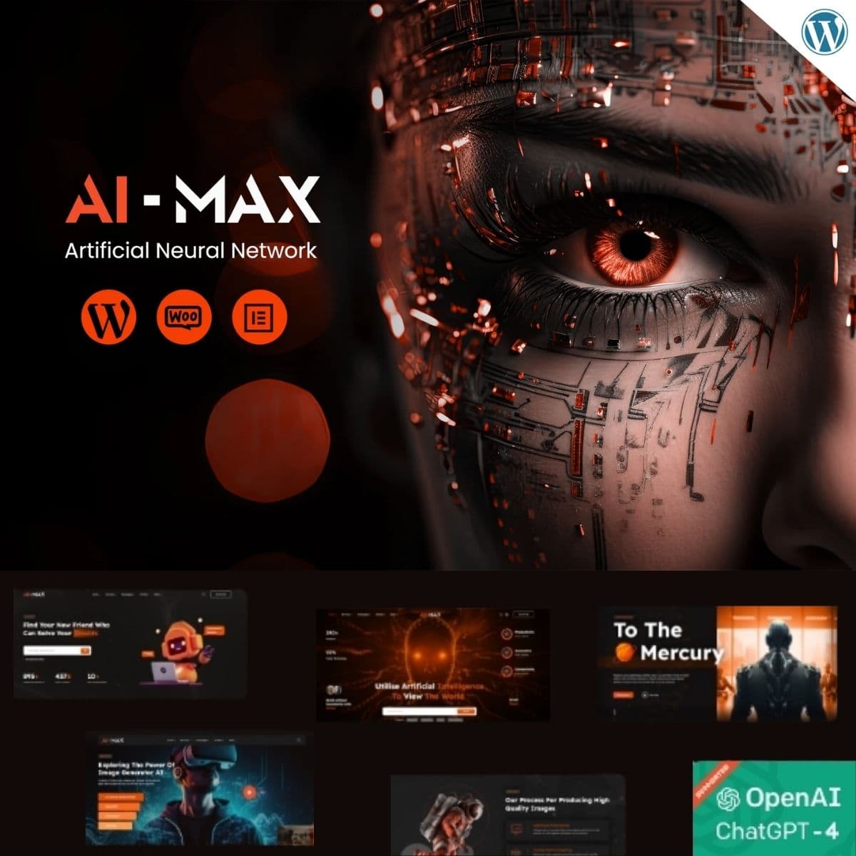 AIMAX - Thème WordPress pour Agence IA