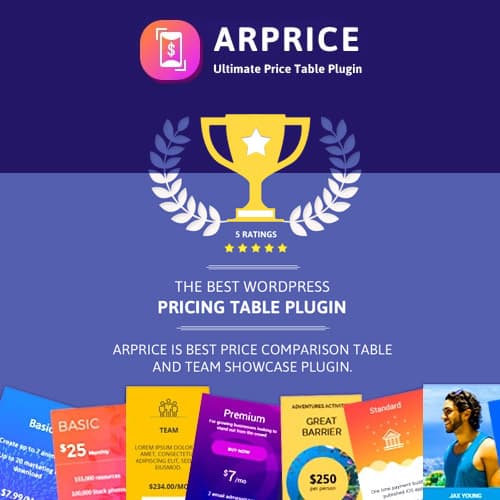 ARPrice - রেসপন্সিভ WordPress Pricing Table Plugin