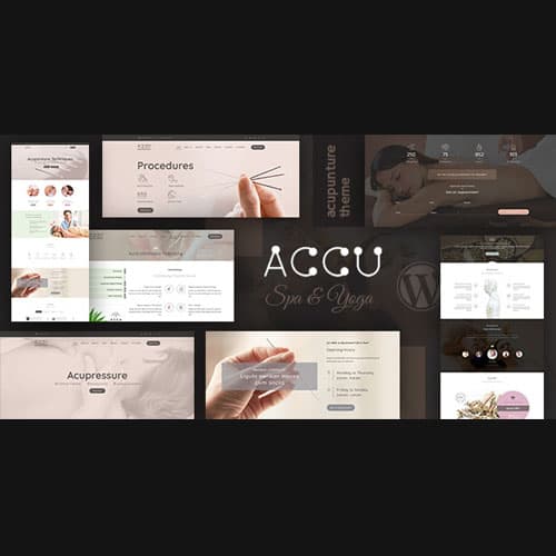 Accu - Healthcare, Massage Theme WordPress