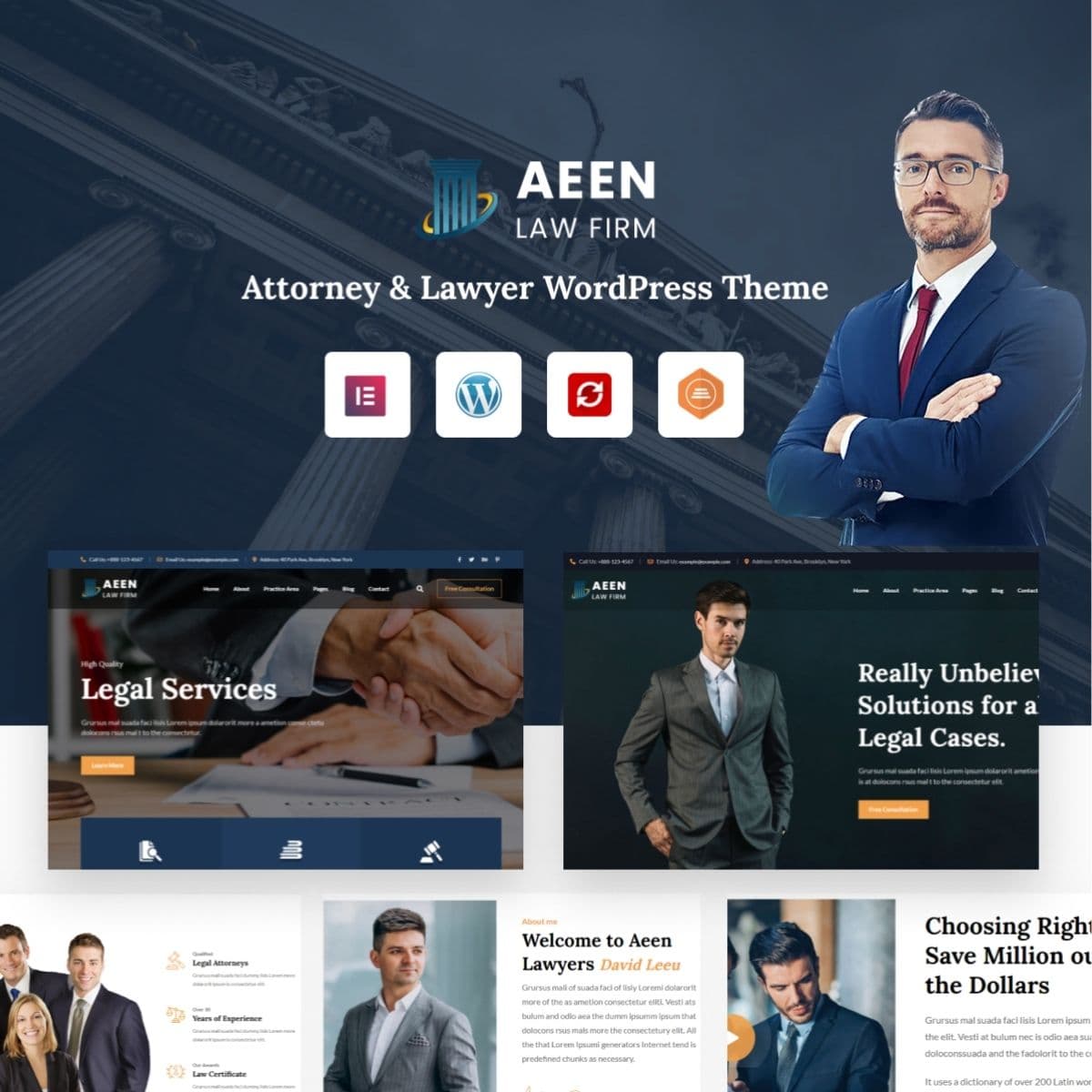 Aeen - Attorney and Lawyer ورڈپریس تھیم