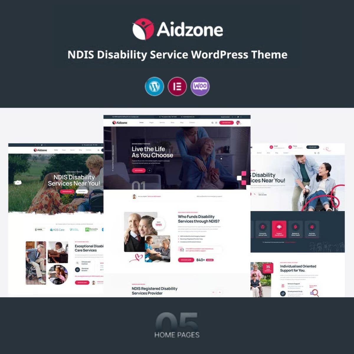 Aidzone – NDIS Disability Service ورڈپریس تھیم