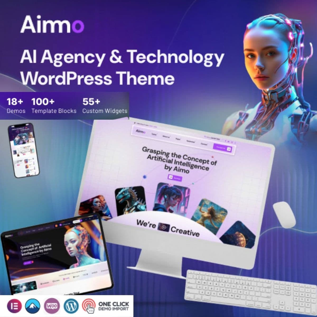 Aimo - AI เอเจนซี่ & Technology ธีม WordPress