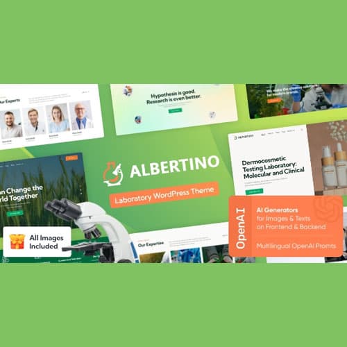 Albertino - Laboratory WordPress-thema