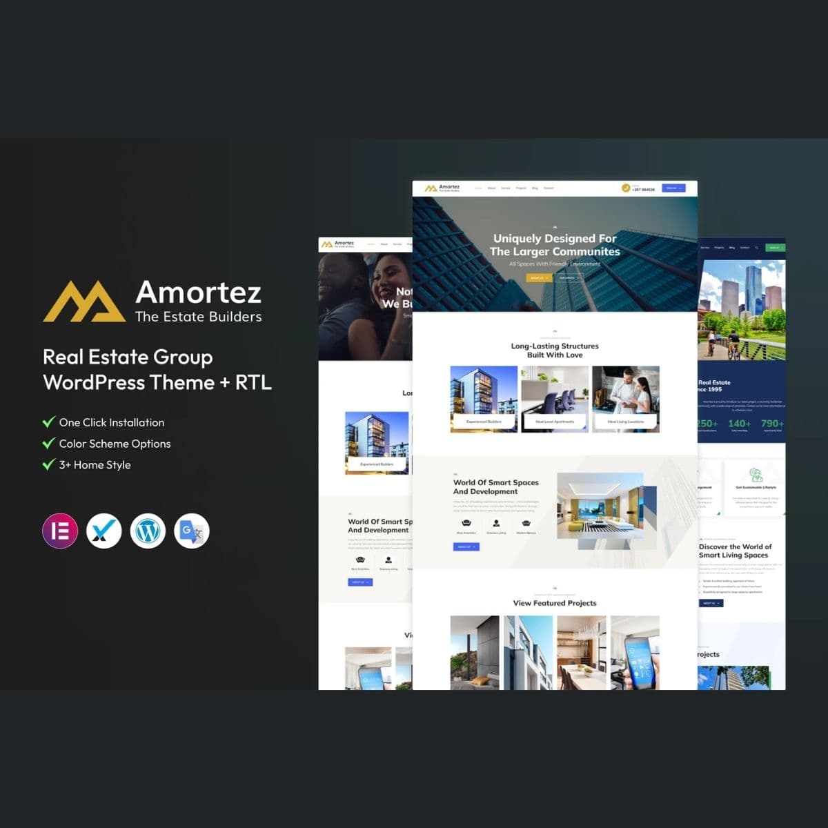 Amortez – রিয়েল এস্টেট Group ওয়ার্ডপ্রেস থিম + RTL