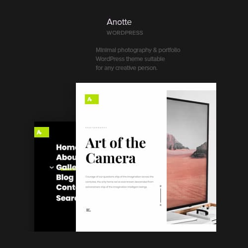 Anotte - Horizontal Photography WordPress-thema