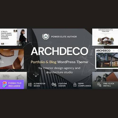 Archdeco - Arquitectura & Interior Diseño Agencia Portafolio Tema de WordPress
