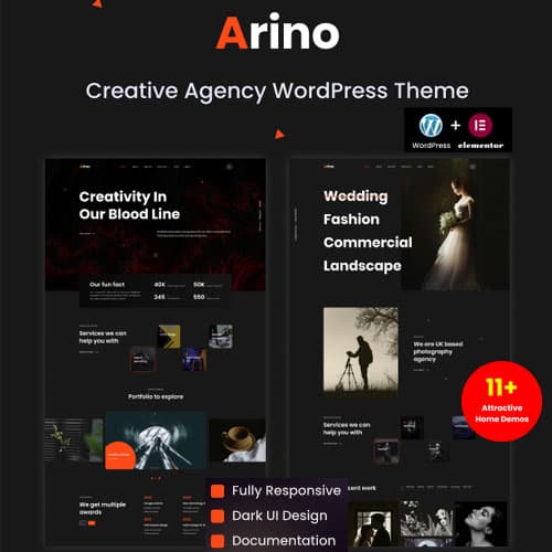 Arino - Creatief Bureau WordPress-thema