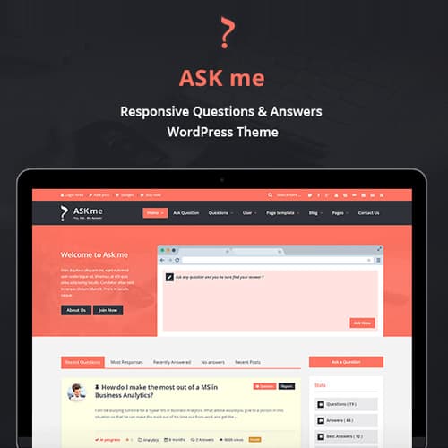 Ask Me - ตอบสนอง Questions & Answers WordPress
