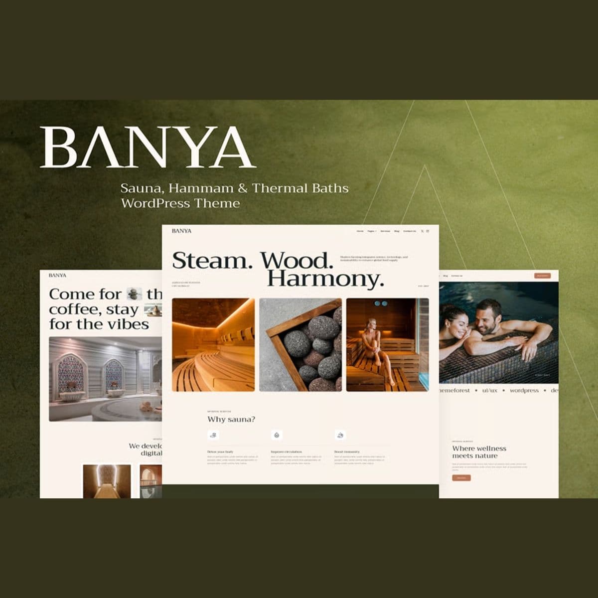 Banya - Sauna, Hammam & Thermal Baths WordPressテーマ