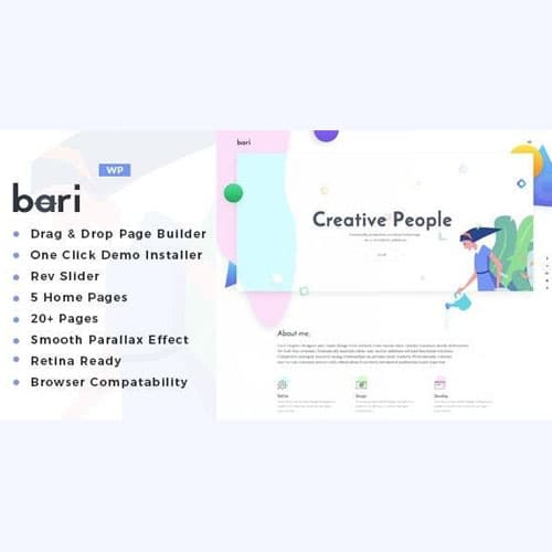 Bari - Portföy and SEO /Dijital Ajans WordPress Teması