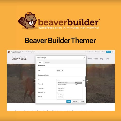 Beaver ตัวสร้าง Themer