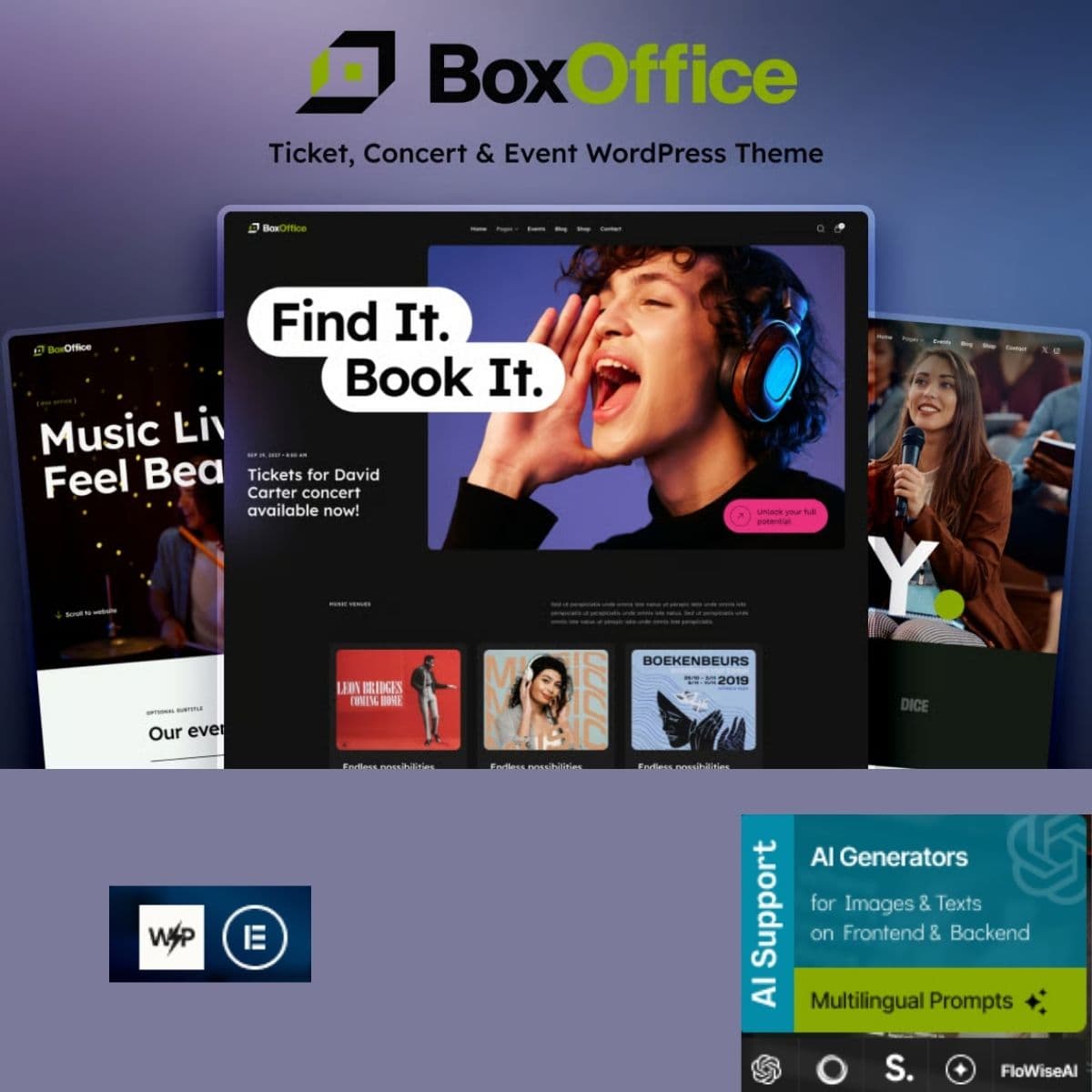 BoxOffice - Ticket, Concert & 이벤트 워드프레스 테마