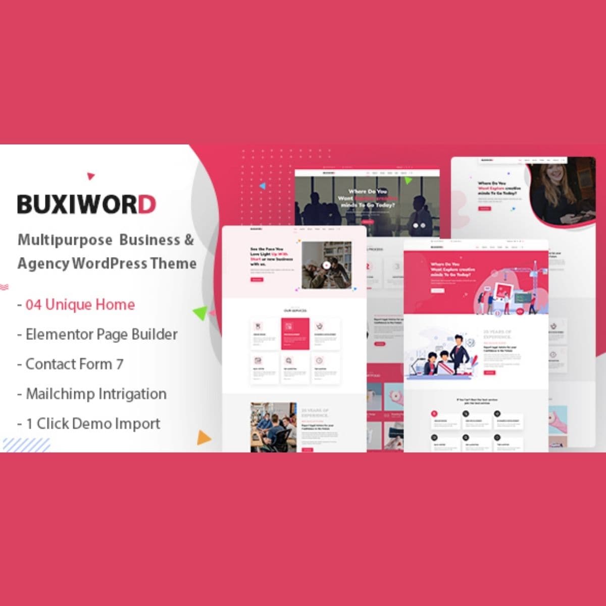 Buxiword - Цифровой Агентство Тема WordPress