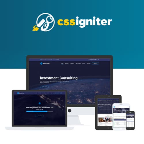 CSS Igniter Blockchain WordPress-thema