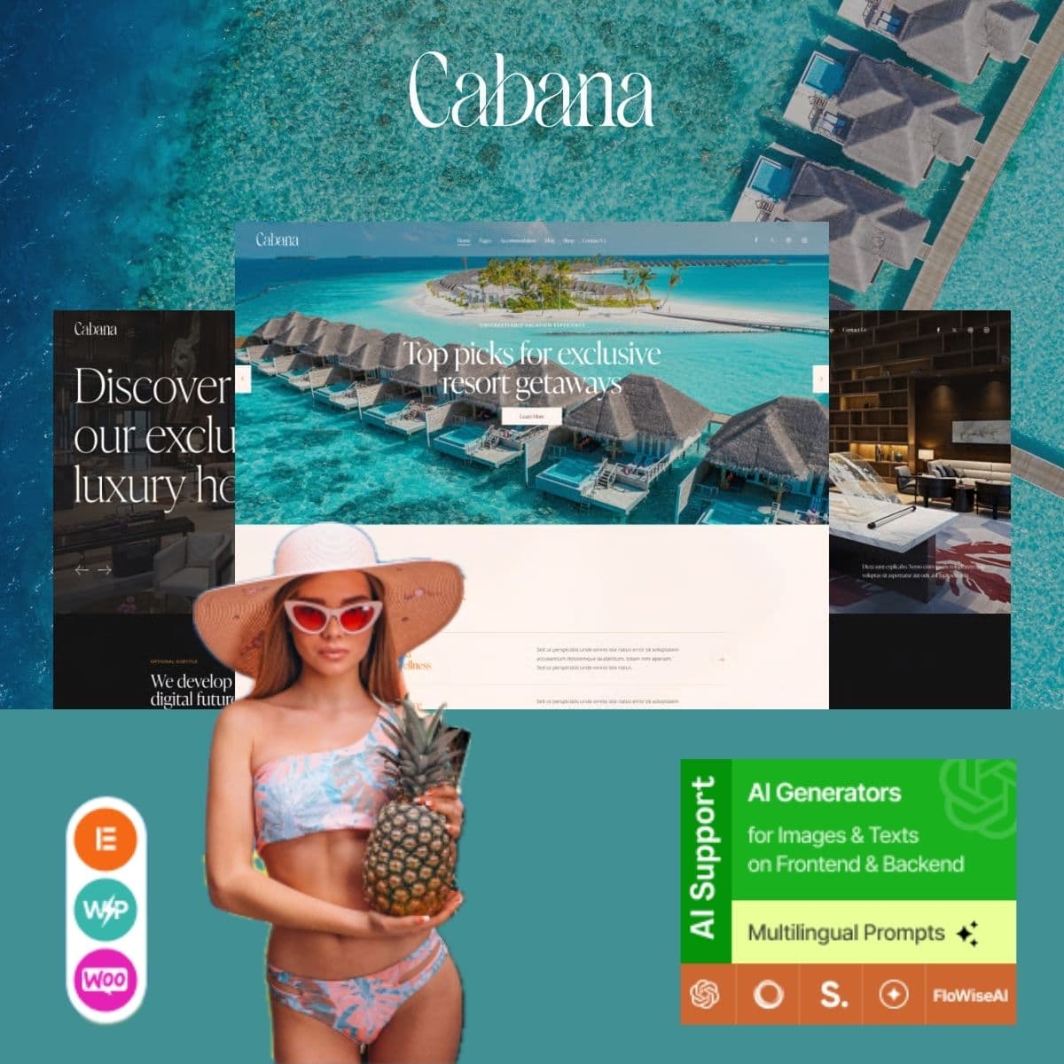 Cabana - Luxury Resort, Villa & 호텔 워드프레스 테마