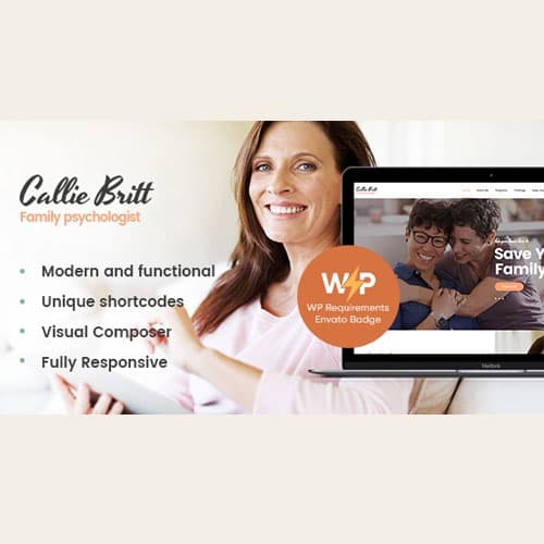 Callie Britt | Family Counselling Psychology WordPressテーマ