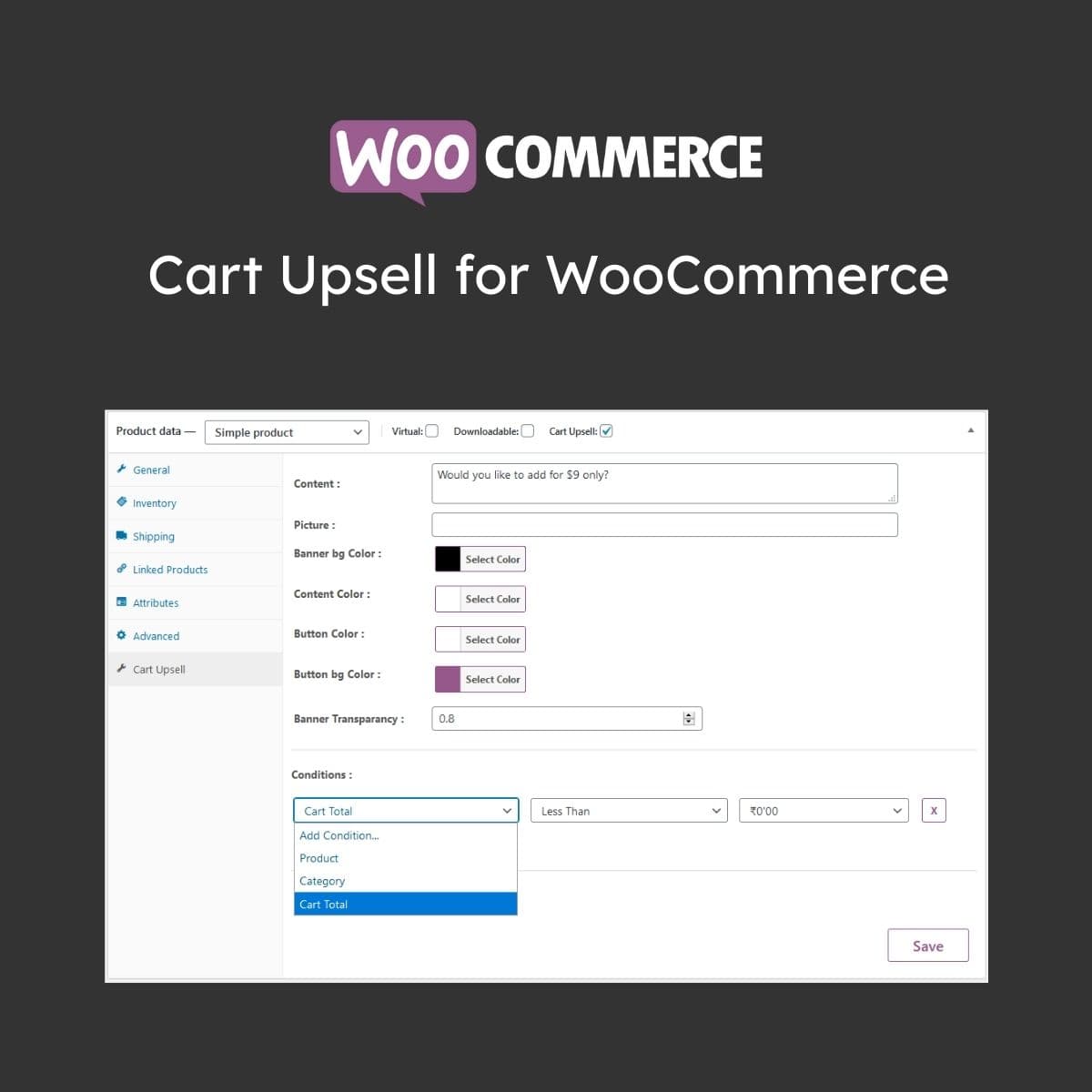 Cart Upsell WooCommerce کے لیے