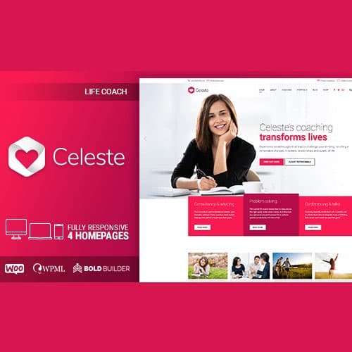 Celeste - Life Coach & Therapist Tema de WordPress