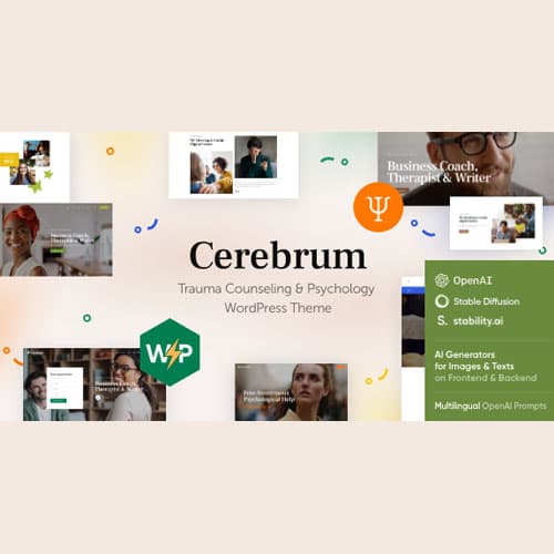 Cerebrum - Counseling & Psychology Theme WordPress