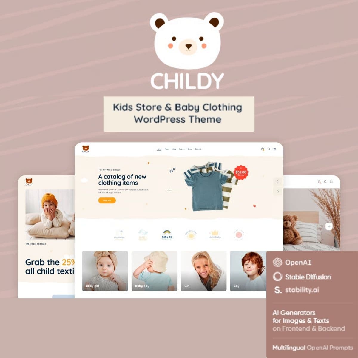 Childy — Kids Store & Baby Clothing WordPress Theme