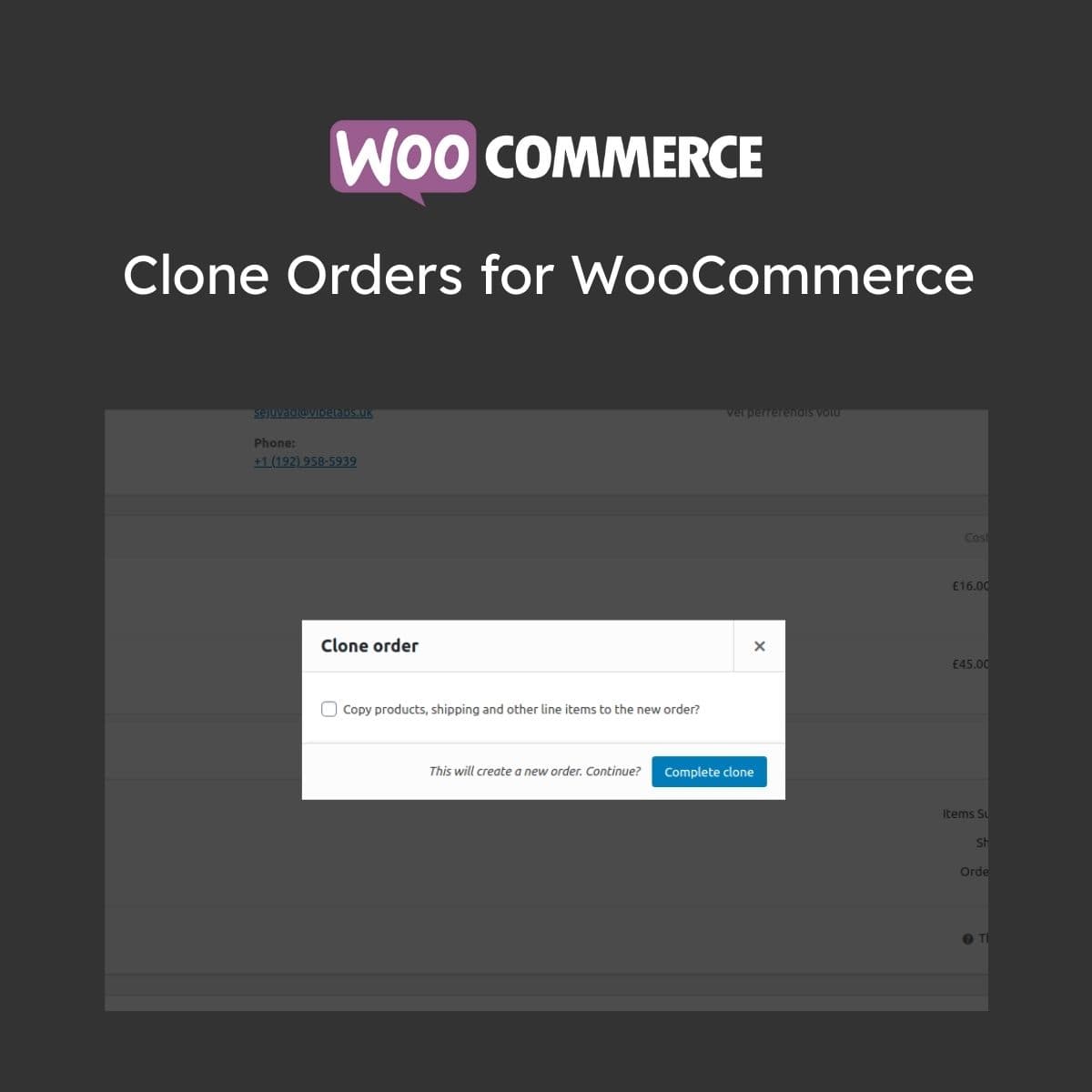 Clone Ordines per WooCommerce
