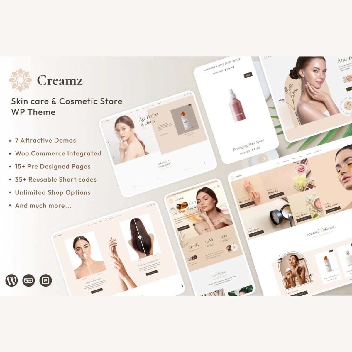 Creamz - Красота Салон & Спа WooCommerce