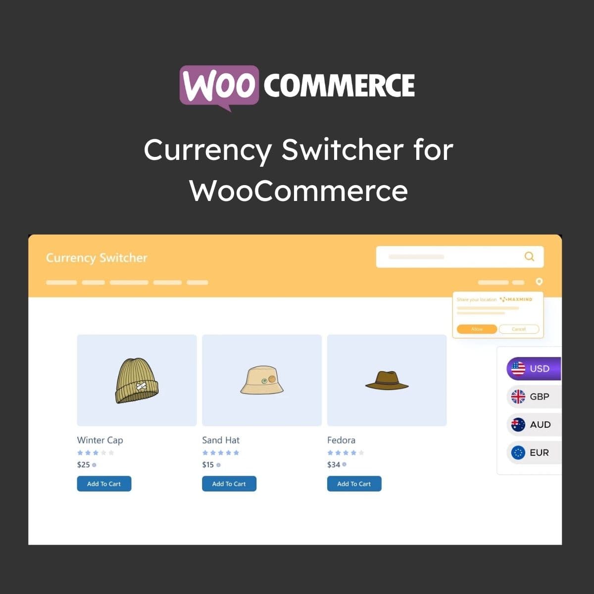 Currency Switcher WooCommerce용