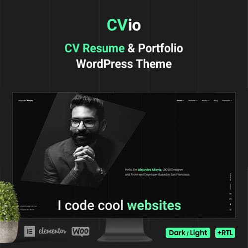 Cvio - Personal Портфолио Тема WordPress