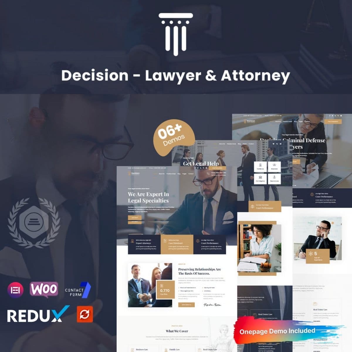Decision - Тема WordPress для юристов и адвокатов
