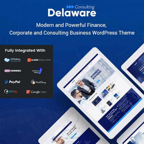 Delaware - Consulting and Finance Θέμα WordPress