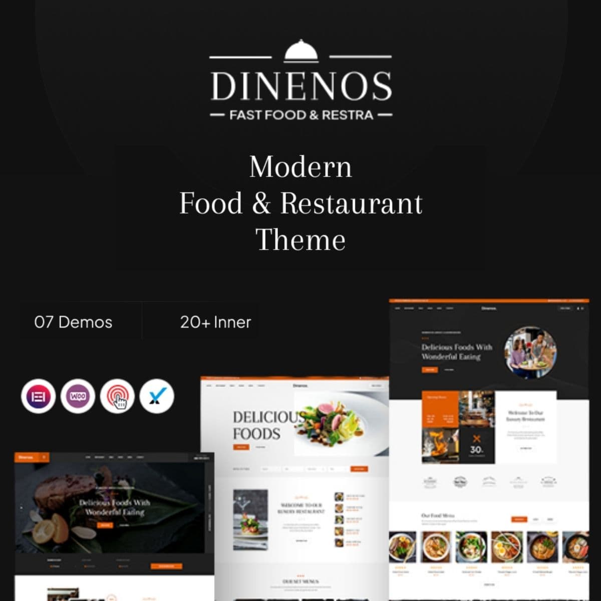 Dinenos - レストラン WordPress テーマ