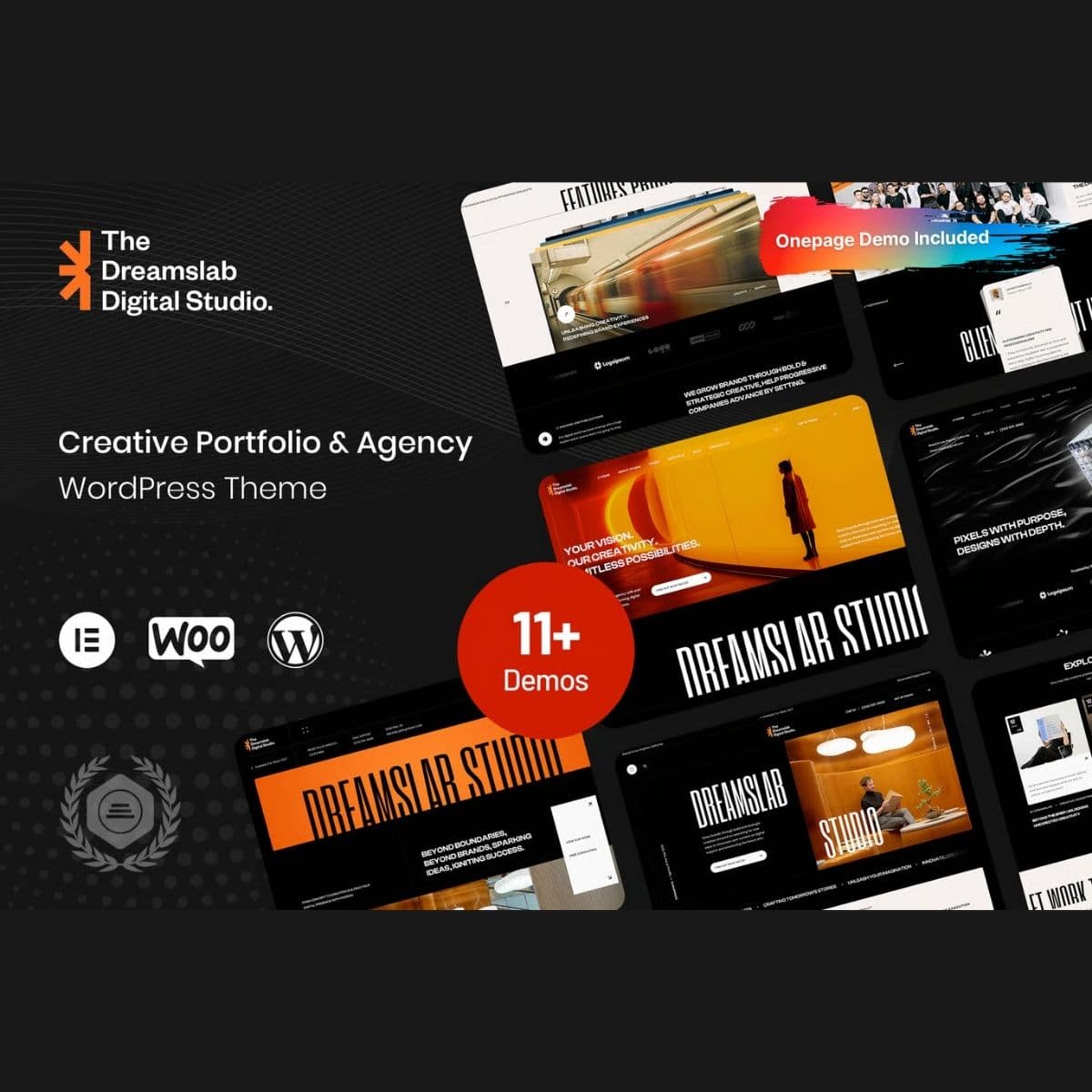 Dreamslab - Kreatywny Portfolio & Agencja Motyw WordPress