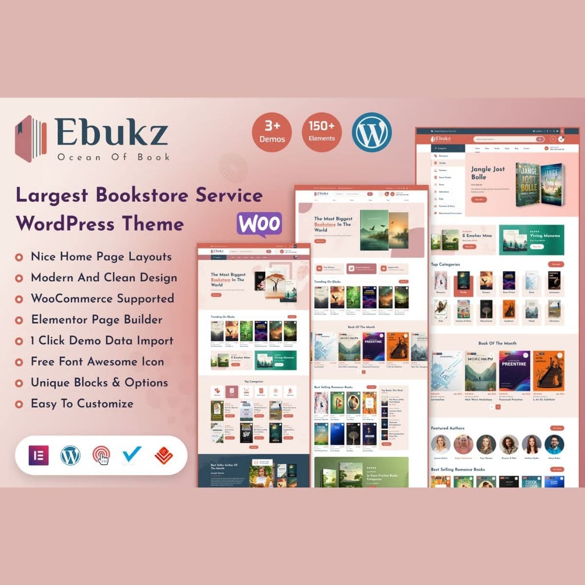 Ebukz - eBook & eReading Shop Tema WordPress