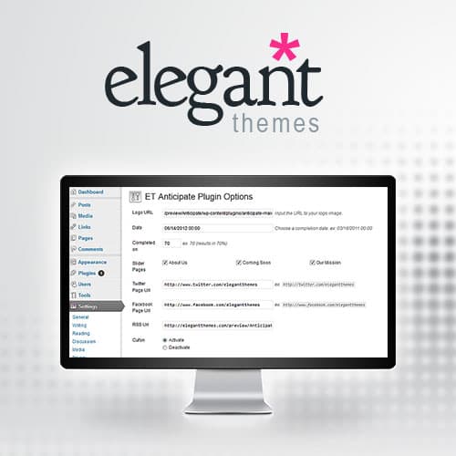 Elegant Themes Anticipate WordPress 外掛