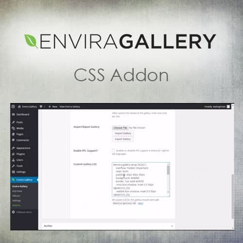 Envira Galerie - CSS Addon