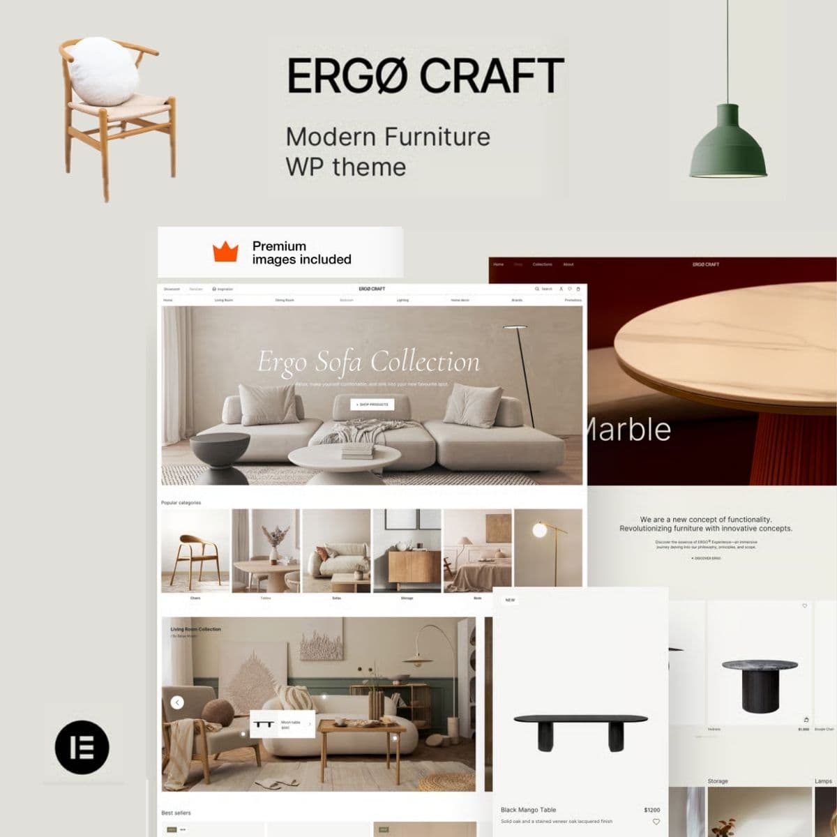 ErgoCraft – Furniture Shop ธีม WordPress