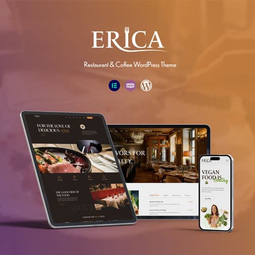 Erica - Restaurant & Coffee WordPress-Theme