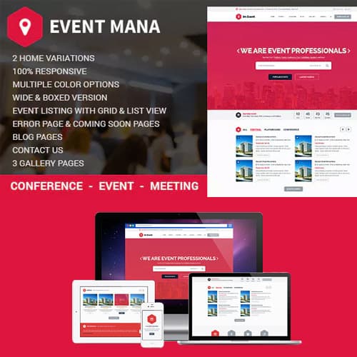 Event Management Tema WordPress