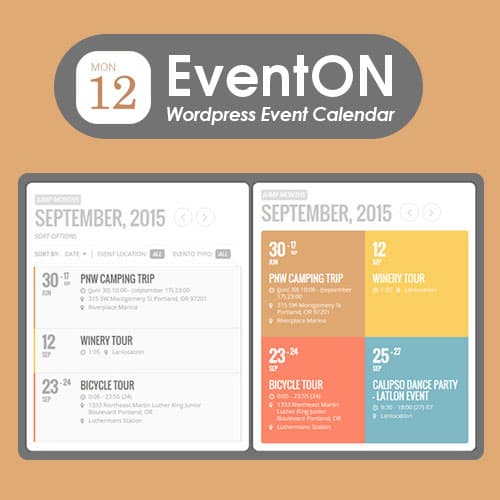 EventOn - WordPress กิจกรรม ปฏิทิน Plugin