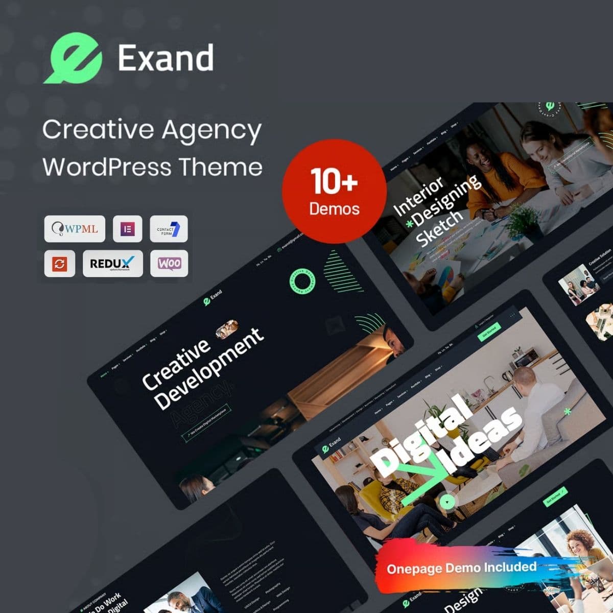 Exand - Creatief Bureau WordPress-thema