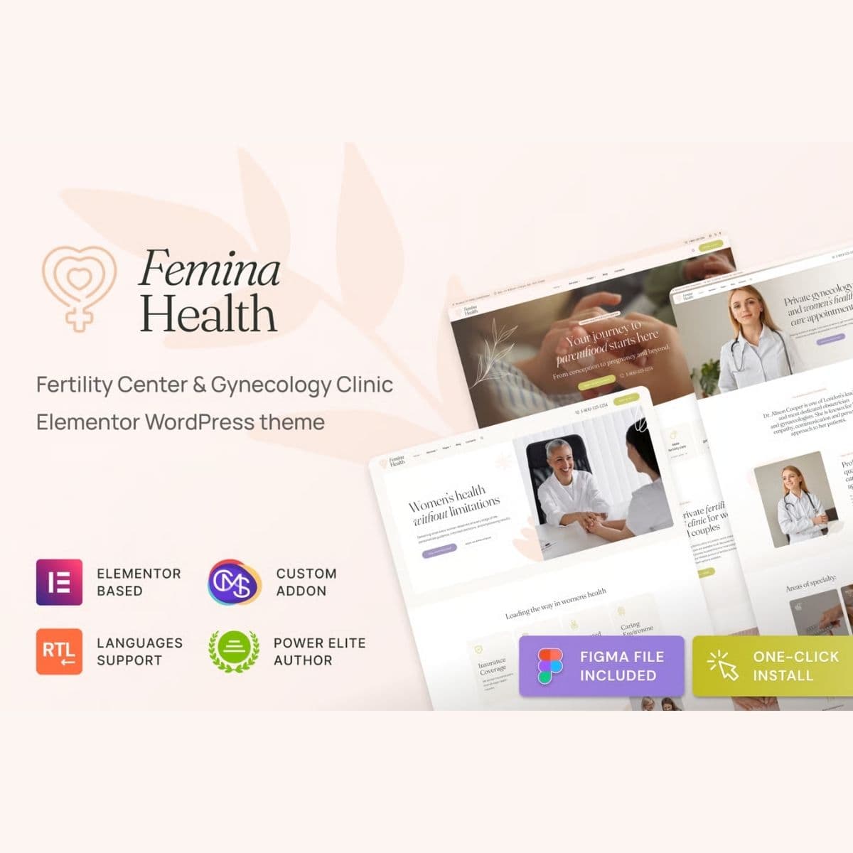 Femina 健康 - Women's 健康 & Fertility Clinic 医疗 WordPress主题
