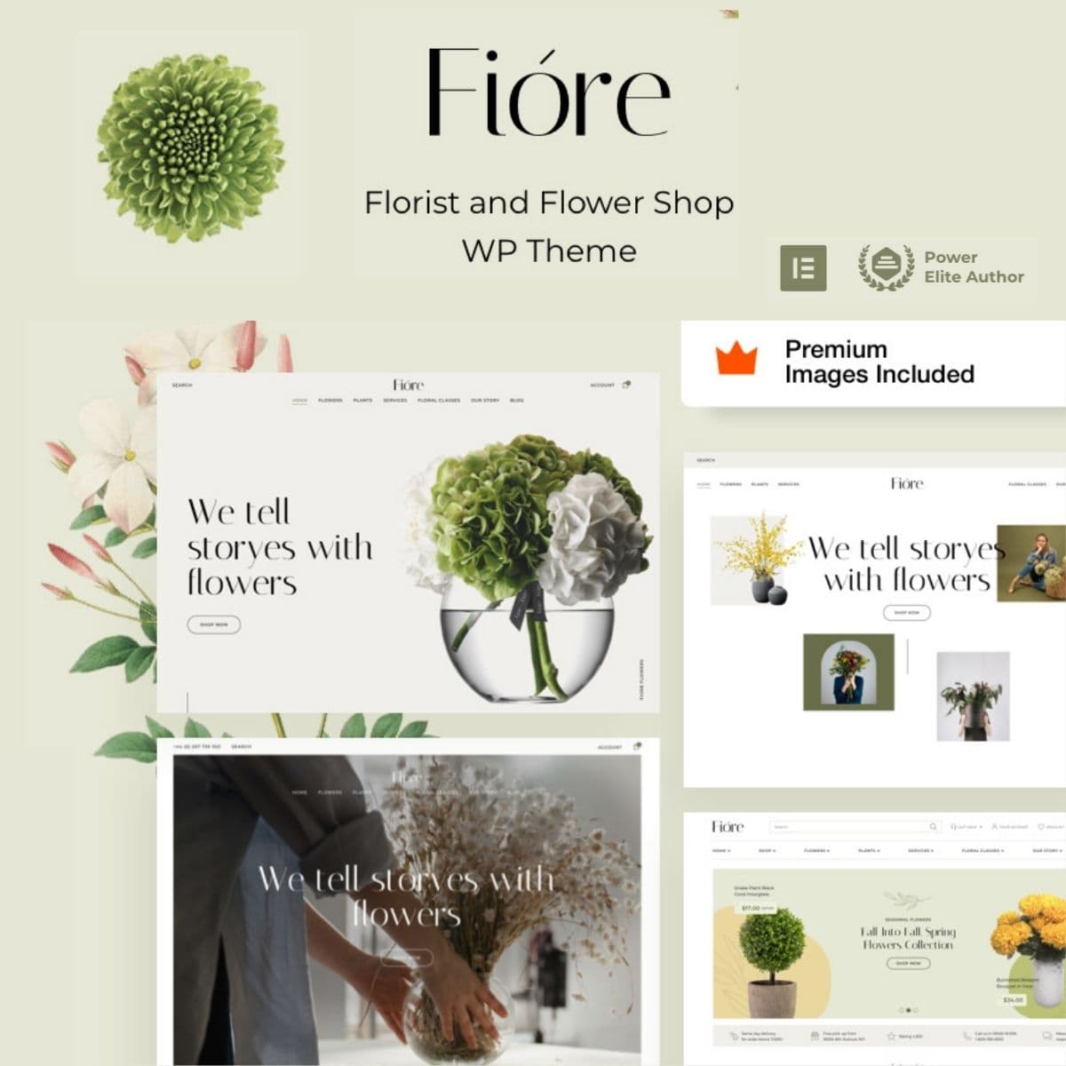 Fiore - Flower Shop Florist Ecommerce Tema WordPress
