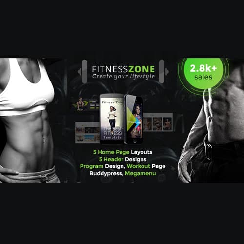 Fitness Zone Tema WordPress