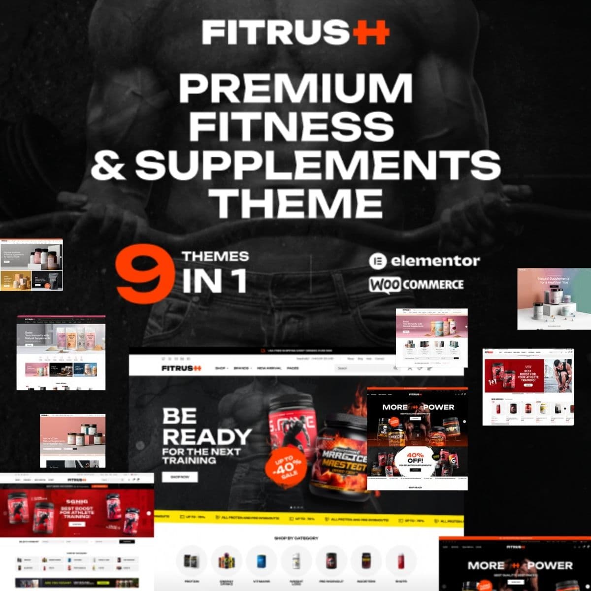 Fitrush - Fitness en Gezondheidsupplementen WordPress Thema