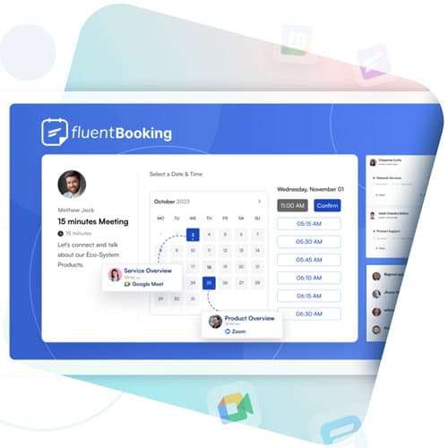 Fluentการจอง The Ultimate WordPress Scheduling Plugin