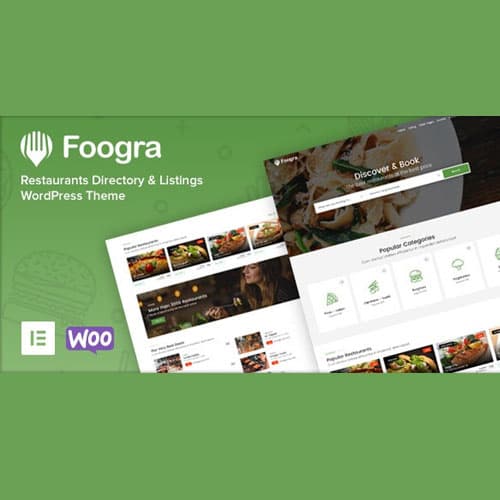 Foogra - Restaurants Verzeichnis & Einträge WordPress-Theme