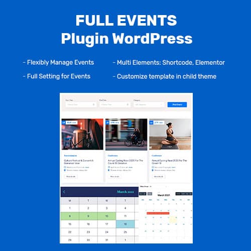 FullEvents - กิจกรรม Plugin WordPress