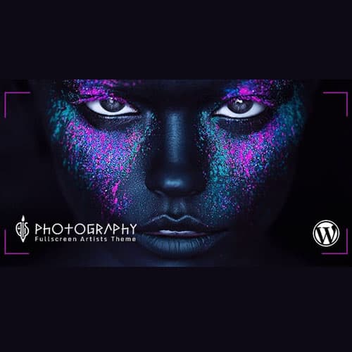 FullScreen Artist - Portfolio, Photography Motyw WordPress