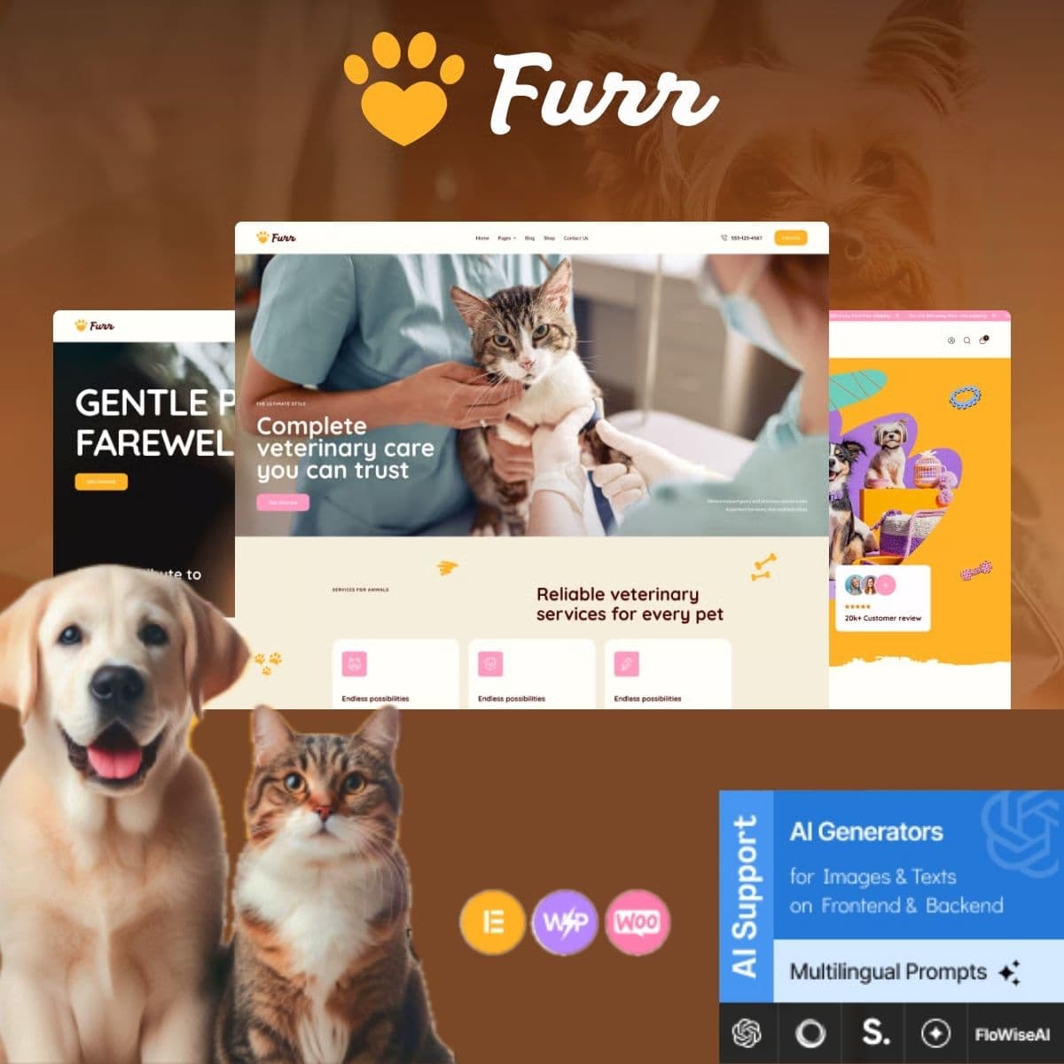Furr - Veterinary & Pet Shop Tema WordPress
