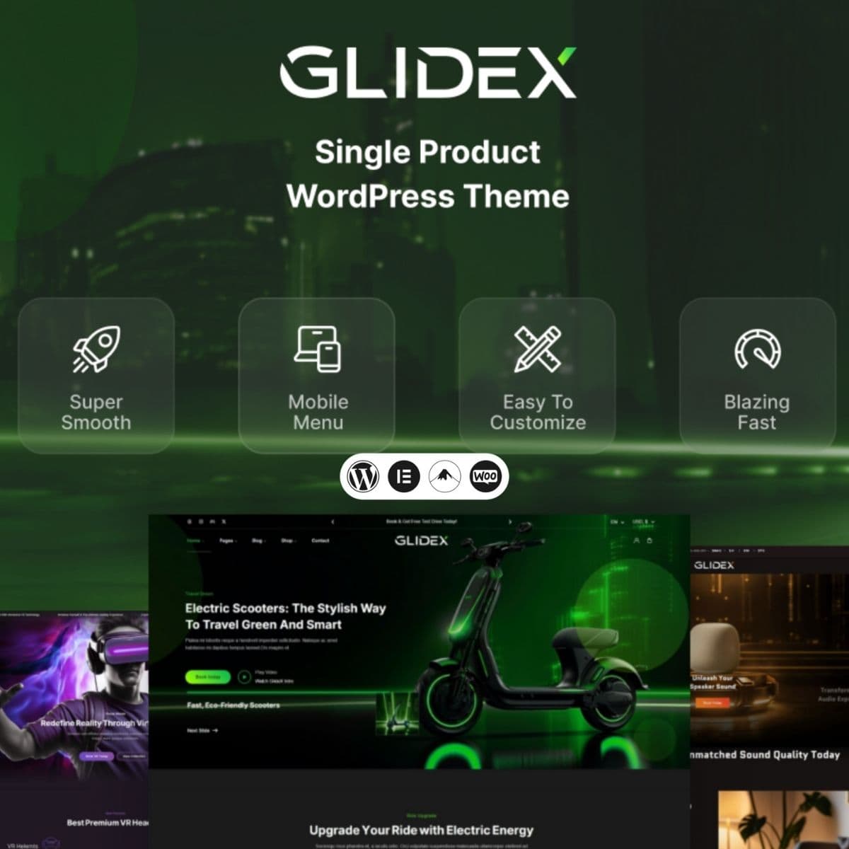 GlideX - Single製品 WooCommerce Theme